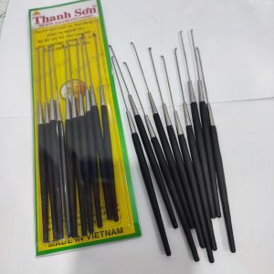 Combo 10 cây móc ráy tai cán đen cao cấp Thanh Sơn.