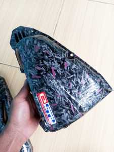 3pcs beat esp carbon forget / Honda Beat 2016 - 2019 Carbon forget..kusus starter halus