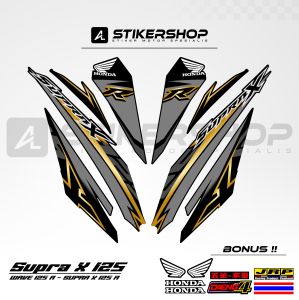 STIKER STRIPING SUPRA X125 - WAVE 125 R GRAFIS VARIASI 001
