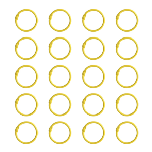 20 pcs kim loại đóng sách Nhẫn 25mm Chất kết dính Nhẫn trang rời kết nối cho sổ lưu niệm tập ảnh và các dự án thủ công