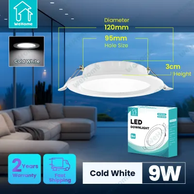 WeHome Ultra Thin LED Pin Light for Ceiling 6500K Daylight 5W/ 9W/ 12W/ 18W LED Recessed Downlight High Brightness Ceiling Panel Lights for Living Room Bedroom Dining Room