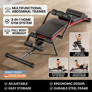 Bench for Abdominal Training Multifunctional Supine Board Home Sit-Up Board Abdominal Chair Sit Push Ups Supine Board Bench Chair