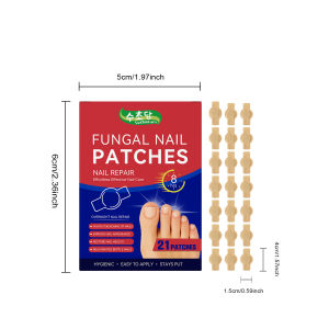 【SUPER LOW PRICE】Ready Stock Fungal Nail Repair Patches - 21pcs Hydrogel Treatment for Thickened & Discolored Nails Cod