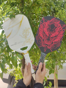 (Tặng bóng) Vợt Pickleball T700 + 3K mặt nhám thương hiệu Jusain ép nóng không viền độ dày 14mm họa tiết rồng phong cách