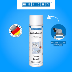 WEICON Cleaner Spray S 500 ml | Strong degreaser for metal glass ceramic and plastic