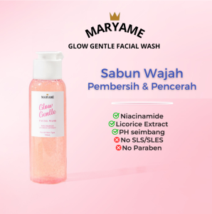 Paket Bundling Skincare Maryame Beauty Glow Up Day Night Cream Krim Siang Malam & Face Wash Pencerah