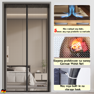 🐈300% cat-proof Door Curtain magnetic curtain door Fly Insect Net Fireproof and flame retardant anti mosquito curtain insects anti-mosquito door Screen Door Insect Screen Mosquito Net Mosquito Net for Door Magnetic Mosquito Net Magnetic mesh curtain