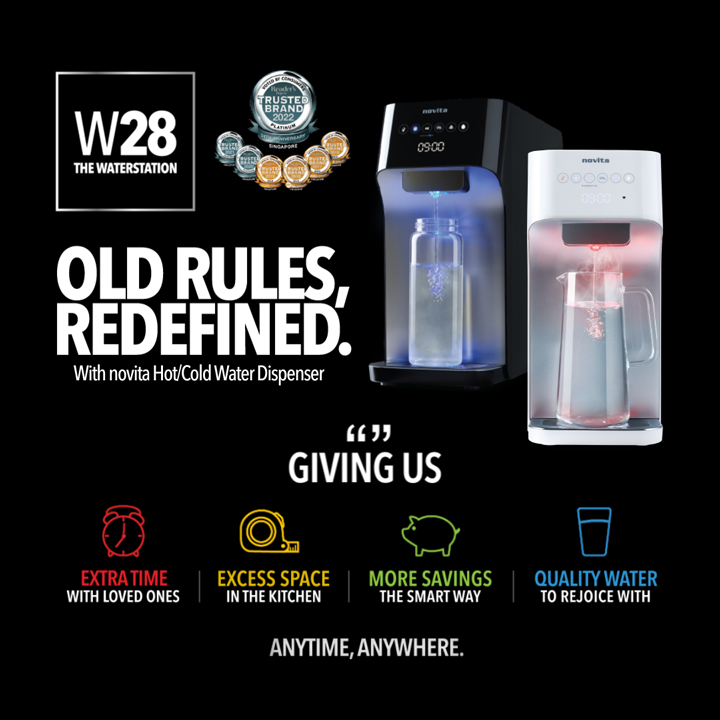 novita Hot/Cold Water Dispenser W28, The WaterStation, Water Purifier