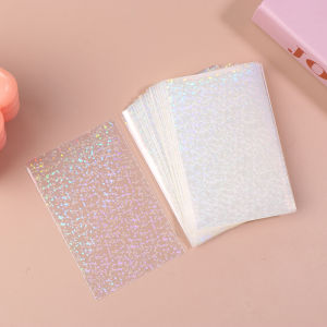 YAFEN 100pcs Lot Heart-shaped Foil Laser Top Loading TCG Card Sleeves YGO Board Game Photo Protector Trading Cards Shield Cover