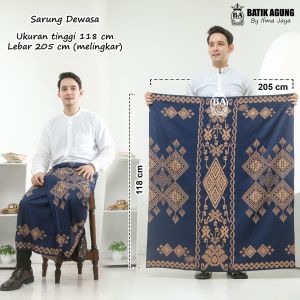 Sarung Batik Goyor Pekalongan Pria Dewasa Motif Diamond 1 Rayon Premium 2024 Terbaru