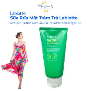 Sữa Rửa Mặt Tràm Trà Labiotte Tea Tree Calming Cleansing 150ml – Làm Sạch Dịu Nhẹ Giảm Dầu Hỗ Trợ Da Mụn Cân Bằng pH
