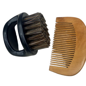 Beard Comb and Beard Brush Set
