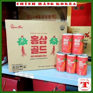 Nước hồng sâm hàn quốc Queen Bin chính hãng thùng 30 lon x 175ml - tranglinhkorea