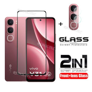 VIVO Y31 5G 2025 2 in 1 Screen Protector+ Protector Full Cover Full Glue VIVOY31 Tempered Glass Film Protection With Camera Flim Protection