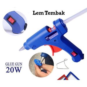 LEM TEMBAK HOT MELT GLUE GUN PISTOL LEM TEMBAK 20W ALAT LEM LILIN TEMBAK