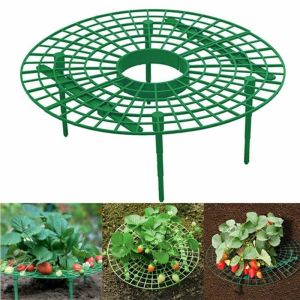 MACRAMEX Sturdy Stands Strawberry Plant Support Stand Avoid Ground Keeping Plant Strawberry Planting Rack Gardening Strawberry Planting Frame Balcony Rack