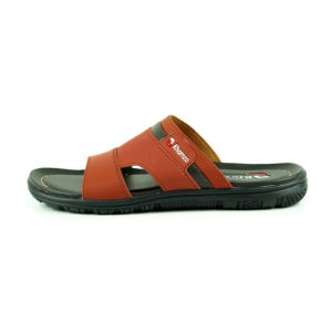 Sandal Pria Kulit Selop Kasual Khamzo K02 Kulit Slide Slop Casual