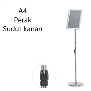A4 Standing Sign Frame Stainless Standing Welcome Sign Telescoping Standing Frame 70-120cm