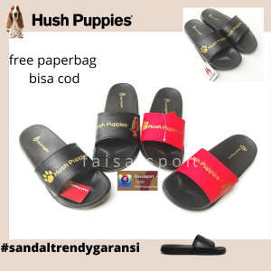 sandal slop pria hush puppies premium slide pria dan wanita olive hitam sendal slip on berkualitas bisa cod