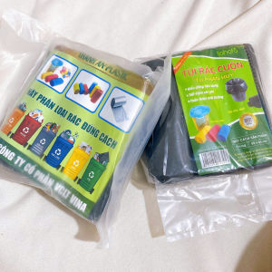 Set 3 cuộn Túi Dựng Rác Sinh Học Tự Phân Hủy Cỡ Trung Kích Thước 55 x 66cm