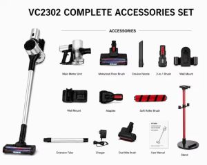 PeryMax Cordless Vacuum Cleaner (V10Pro) Free Dust Mite Head Handheld Vacuum Wireless Lightweight Vacum Vakum Rumah