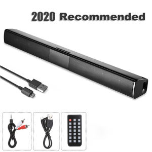 Banchugw 20W TV Sound Bar Wired and Wireless Bluetooth Home Surround SoundBar for PC Theater TV Speaker