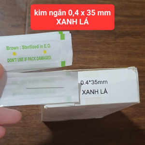 Kim 1 ngắn 04x35 mm màu XANH LÁ dùng cho máy thần thánh máy pro