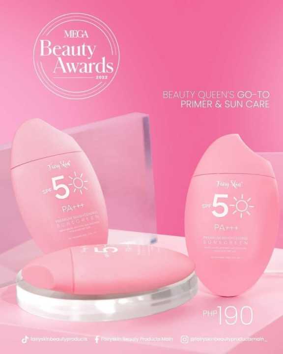 Fairyskin Premium Brightening Sunscreen SPF50 - Korean Glass Skin Finish