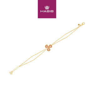 HABIB Oro Italia 916 Viola Yellow and Rose Gold Bracelet GW48321023(YR)-BI (22K Gold)