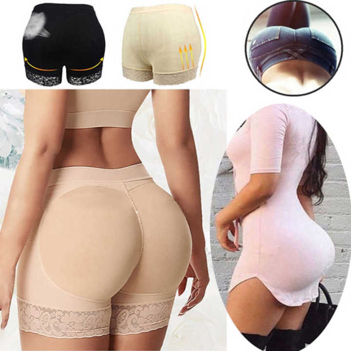 Women Bigger Pad Fake Buttock Butt Lifter Shorts Body Shaper Booty Enhancer  Pant