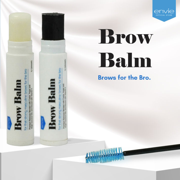 Envie Brow Balm w/ Premium Beeswax Infused & Caster Oil for Strong, Defined Masculine Brows