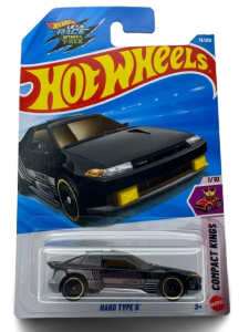 Mô Hình Xe Hot Wheels Hako Type D (Compact Kings 1/10) - Màu Đen Cổ Điển JDM (1:64)