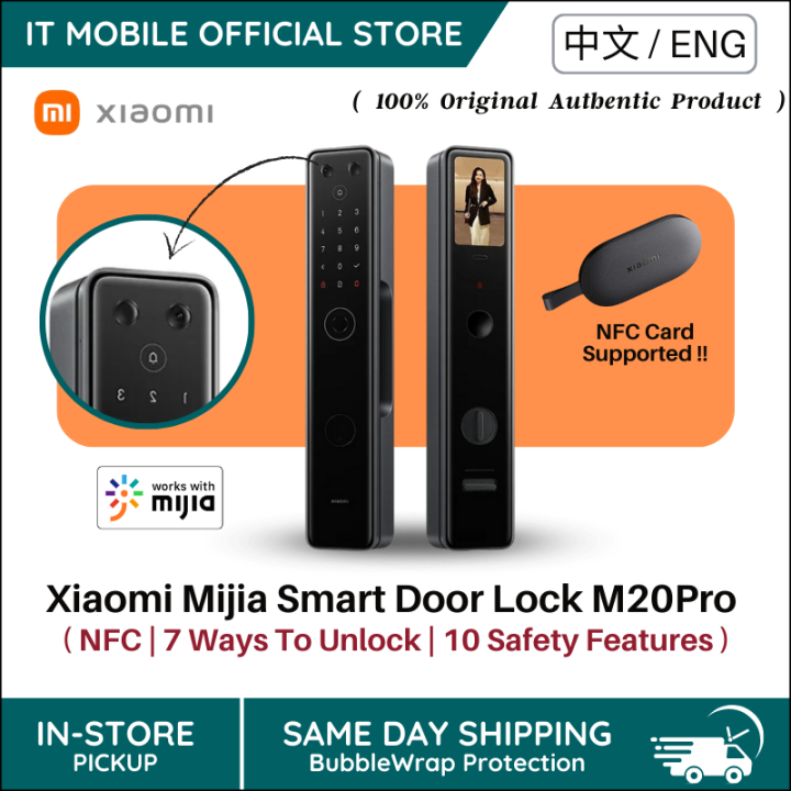 Xiaomi Smart Door Lock M20 Cat Eye Visual Screen Fingerprint Blue-tooth ...