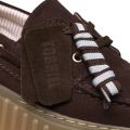 Clarks รุ่น TORHILL BOAT สี DARK BROWN SUEDEรองเท้าหนังกลับ  ทรง LOAFER (รองเท้าลอฟเฟอร์) คุณภาพดี ใส่สบาย. 