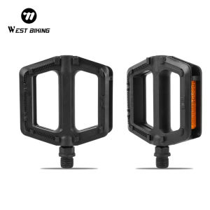 WEST BIKING Bàn đạp xe đạp 1 cặp cơ động bền MTB Bàn Đạp Xe Đạp Bàn Đạp Xe Đạp Nylon xe đạp đường trường nhẹ Bàn đạp xe đạp leo núi Các bộ phận