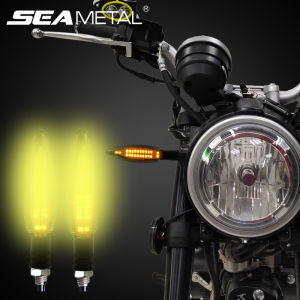 4pcs LED Turn Signal Light for Motorcycle E24 Built LED Flash Relay Blinker Waterproof Flashing Lights M8