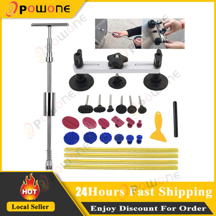2 in 1 Slide Hammer Dent Puller Kit Car Paintless Dent Repair Hail ...