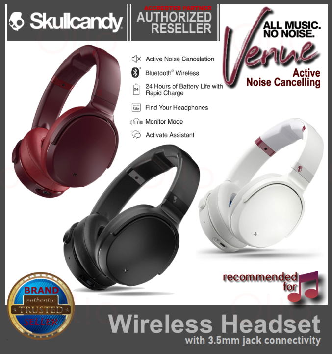 SKULLCANDY VENUE Wireless Headset Active Noise Canceling