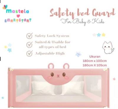 MASTELA Baby Bed Rail Safety Guard Bed Guard Rail Fence Pagar Pembatas Pengaman Pagar Kasur Bayi