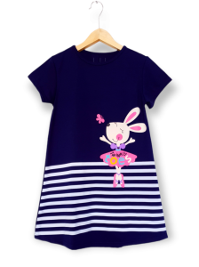 Dress anak perempuan Twinkle Toes navy / COD / Baju anak / Dress murah
