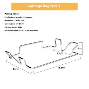 Giá giữ Thùng rác thép không gỉ kệ để đồ nhà bếp treo tường với băng dính