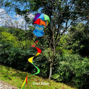 VMCTRD Colorful Cartoon Umbrella Pendant No Toxic Hanging ClothPlastic Vintage Colorful Parachute Windchimes Part Outdoor Childrens Toys