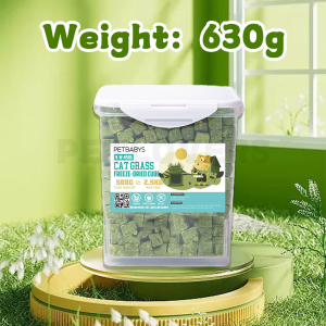 PETLUSCI Freeze Dried Cat Food Cat Grass Ready To Eat 50/630g Cat Snack Hairball Removal Catnip Booster 猫草