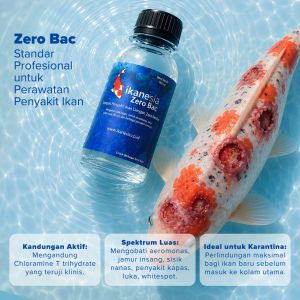 Ikanesia Zero Bac 100 ml Obat Ikan Koi Koki Dll Ampuh Penyakit Jamur Insang Aeromonas IKANESIA