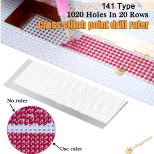 【Winnereco】Thước Lưới Khoan Điểm Dụng Cụ Thêu Tranh Kim Cương Khoan Tròn Tự Làm Thước Vẽ Đặc Biệt Để Gắn Tay Kim Cương Tròn