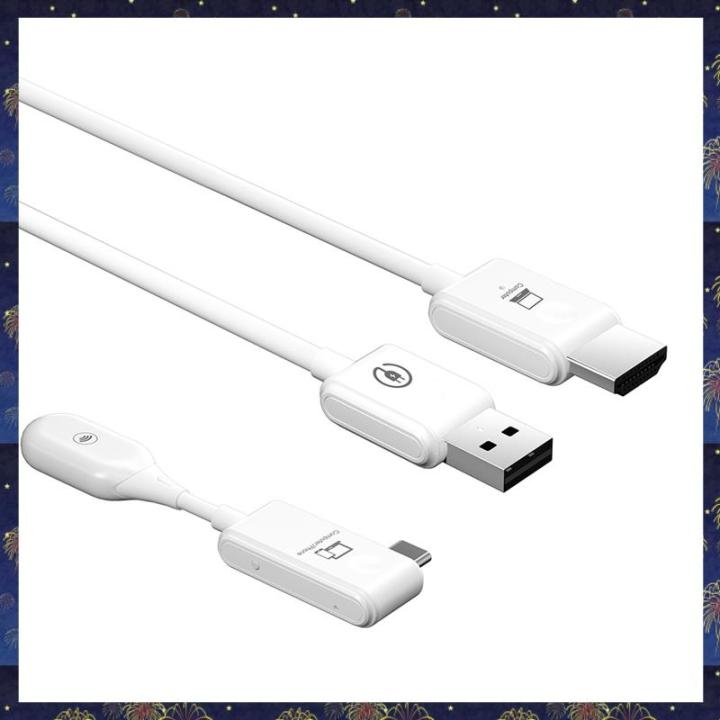 (GCFK) 1Set -Compatible USB Adapter Dongle 1080P Wireless Type-C ...