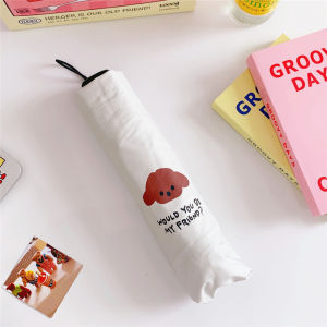 Ô Dù Che Mưa Gấp Gọn Hình Gấu Trắng Siêu Dễ Thương