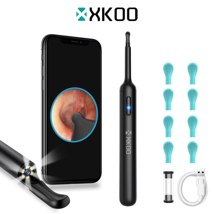XKOO S23 Earwax Removal Cleaner 3.5mm Ear Camera with 6 LED Lights
