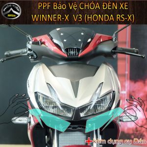 Bộ 2 miếng phim PPF Dán bảo vệ Chóa Đèn cho Winner-X V3. Chống trầy xước Tăng độ bóng gương Không ố vàng Đọng nước