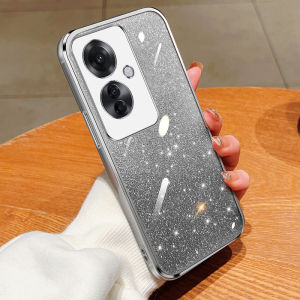 OPPO Reno 11F 5G Case For OPPO Reno 11F 5G (CPH2603)【Soft Colorful plating flower shockproof phone case cover】